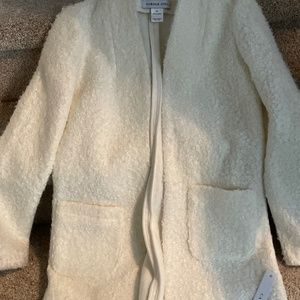 Carol wren white luxury coat